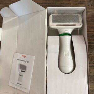 Pet Grooming Dryer with Brush - White